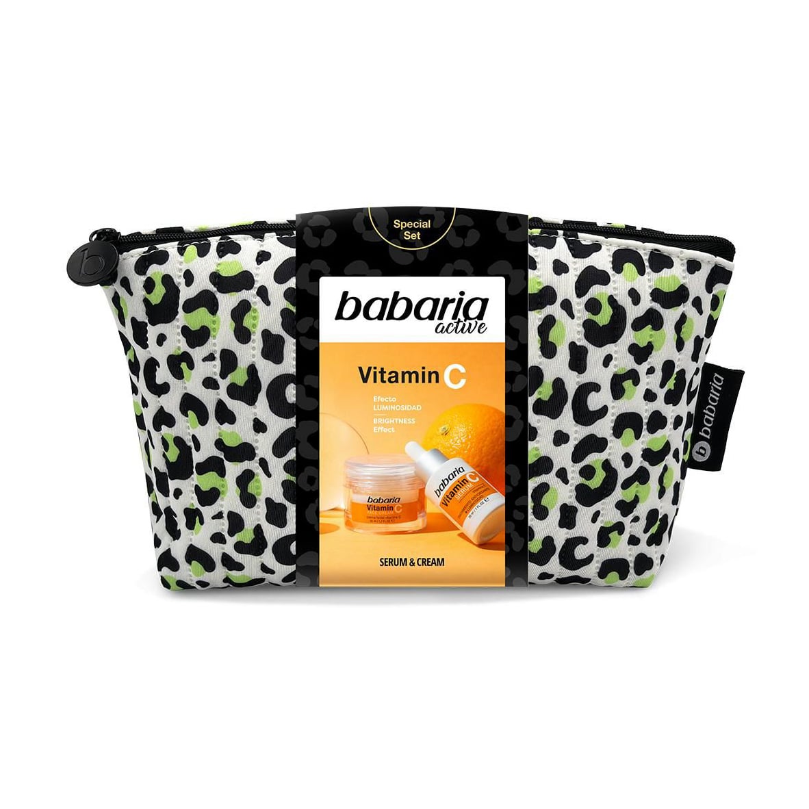 Набір для обличчя Babaria Vitamin C (крем, 50 мл + сироватка, 30 мл + косметичка, 1 шт)