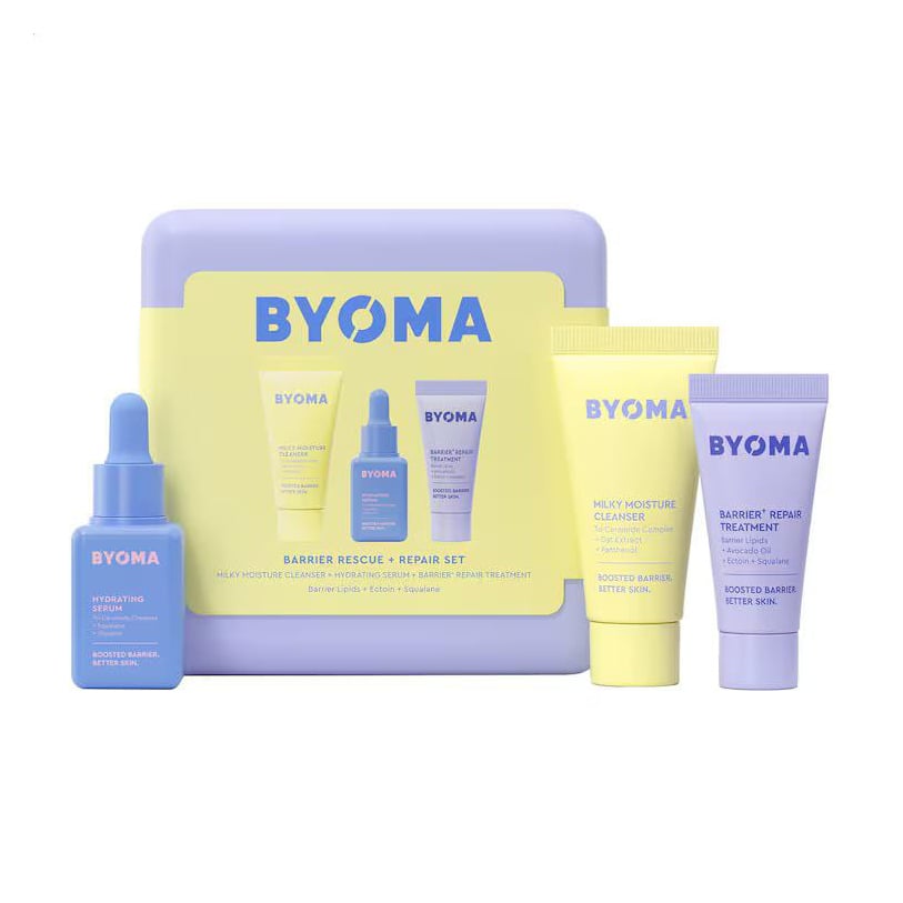 Набір для обличчя Byoma Barrier Rescue + Repair Set (молочко, 30 мл + сироватка, 15 мл + бустер, 15 мл)